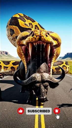 Brave heroes battled a giant python to save the animals