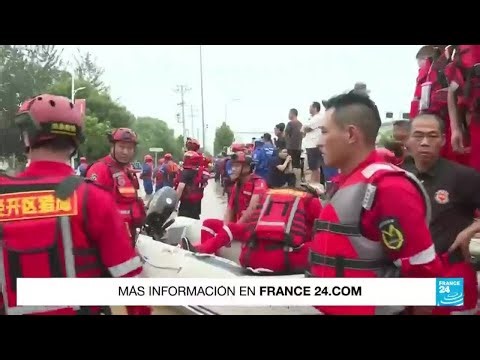 Lluvias récord e inundaciones: al menos 21 muertos en China tras paso del tifón Doksuri