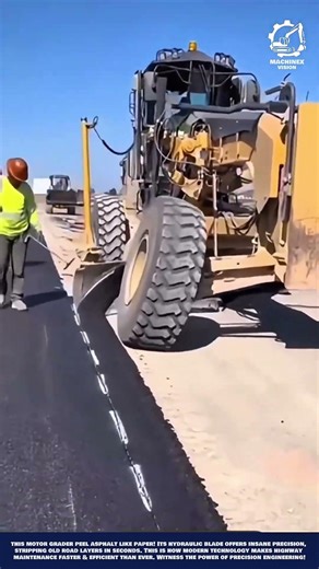Smart Asphalt Peeling Machine Work for Roadway Surface Maintenance and Restoration