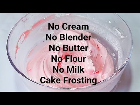 Cake Frosting Without Cream,Blender,Butter,Flour & Milk|Lockdown Cream|Only 4 ingredients Cake Cream
