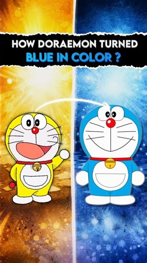 How Doraemon Turned Blue ? #shorts #doraemon