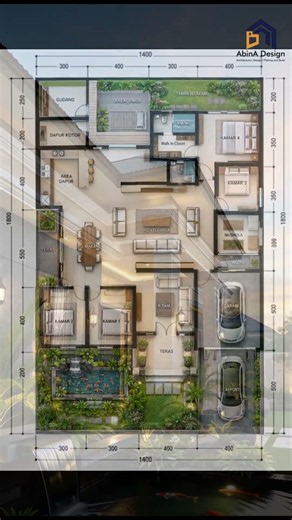 DESAIN RUMAH 4 KAMAR #abinadesign #jasadesainrumah #arsitekonline #rumahminimalis #arsitekmerauke