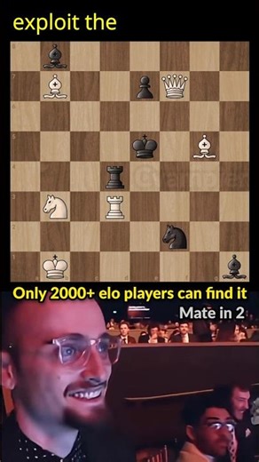 Hardest Mate in 2 🔥 | Chess tactics #shorts #chess