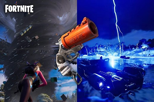 When is the next Fortnite update (v19.10): Weather system, flare guns, Tilted Towers, and more