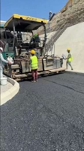 Laying of binder course