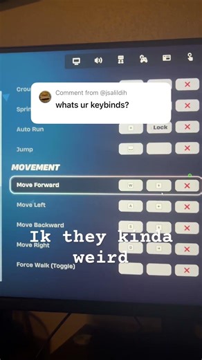 My Fortnite Keybinds