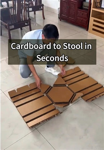 Transform Cardboard into a Sturdy Mini Stool