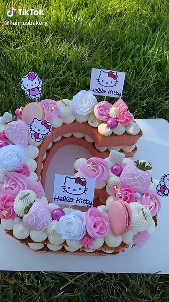Hello Kitty Number Cake Design at Hanna's Bakery in Sacramento
