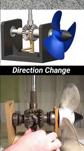 How Boats Change Direction! 🚢 #Engineering