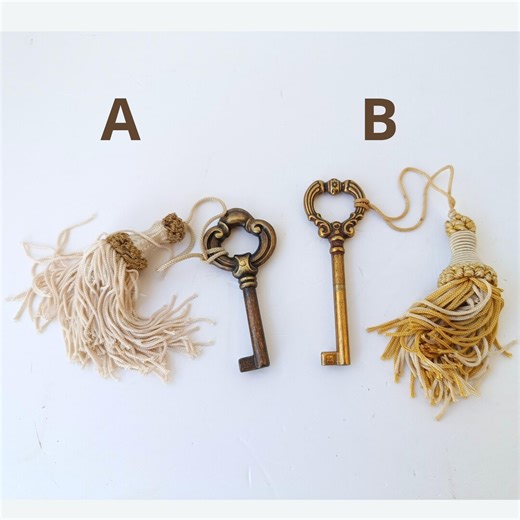 Vintage Collectible Brass Furniture Key With Tassel – Italian Handmade Decor & Styling Prop - Etsy Canada