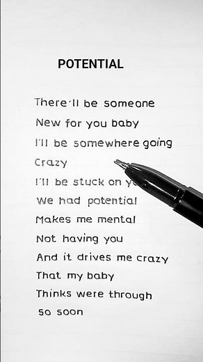 Sombr - Potential (Lyrics)