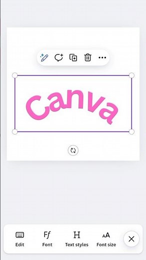 How to Make Curve Text in Canva | Easy Text Effect Tutorial 🎨✨