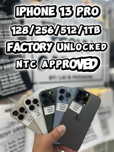13 Pro 128- 24,000 256- 26,000 512- 28,500 1tb - 31,500 | Techy Gadgets