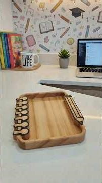 Fiz uma petisqueira para os estudantes na minha CNC !!! #woodworking #wood #woodart