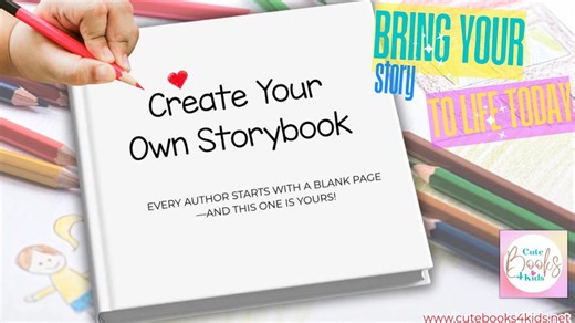Kids Story Book Writing Template: Create Your Own Illustrated Tales (digital Download PDF) - Etsy