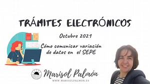 Modificar datos personales en el SEPE | Marisol Palmón Palmón