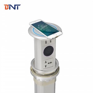 [Hot Item] Tabletop Motorized Pop up Socket Electrical Socket Box with Power and USB Charger