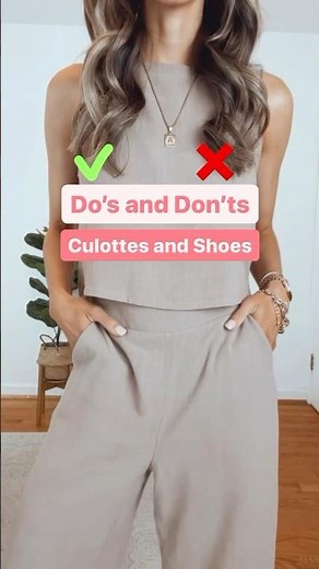 How to Style Culottes and Shoes | How to Style Wide Leg Pants | How to wear culottes