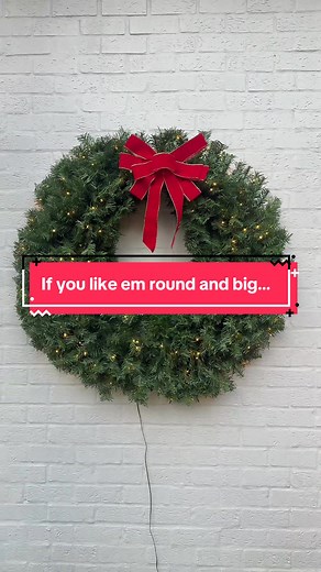 🎄Go big this Christmas! The Yaheetech 4ft pre-lit wreath brings instant holiday magic—no tangled lights, no hassle, just plug in and glow. Perfect for doors, walls, or above the mantel.✨ #holidaydecor #christmaswreath #prelitwreath #homedecorfinds #yaheetechbrandselect @Yaheetech Shop
