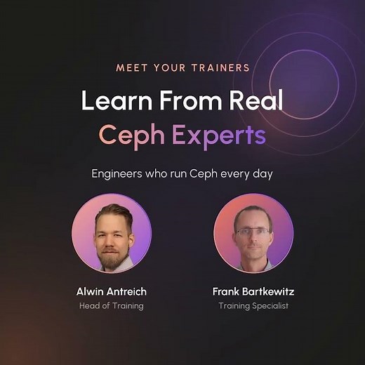 Learn Ceph From the Engineers Who Run It | 4-Day Training