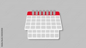 calendar animation, passage of time, organization, days, months, years