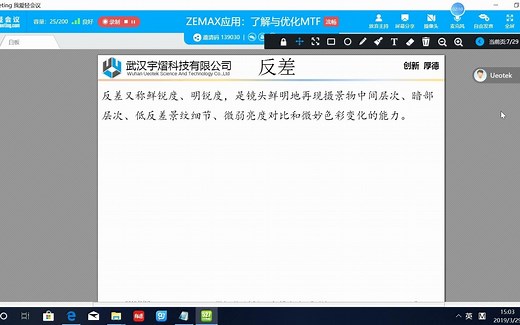 ZEMAX的MTF介绍与优化