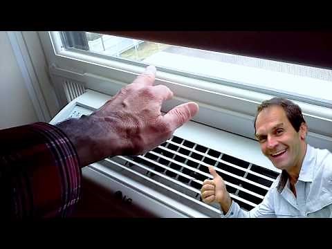 proper angle to drain window air conditioner water outside