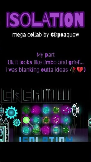 my part in megacollab isolation #gdcreation #geometrydash #extremedemons