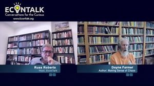 Ready to rethink economics? 🎧 Join physicist J. Doyne Farmer on EconTalk as he dives into complexity economics with Russ Roberts! 🔗 https://ow.ly/YMzN50Tb6sA #Econlib #Econlib24 #EconTalk #Economics #Podcast #ComplexityTheory #ComplexityEconomics #ChaosTheory #EconomicTheory #RussRoberts | Econlib