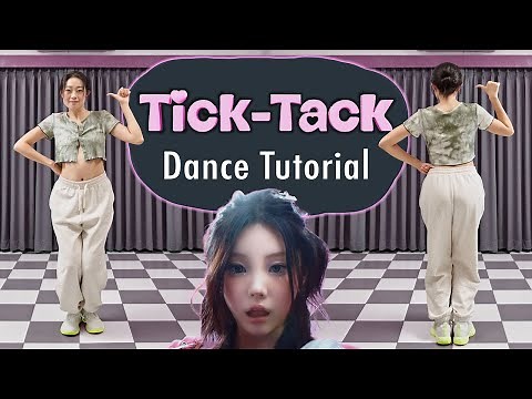 ILLIT (아일릿) ‘Tick-Tack’ DANCE TUTORIAL, slow music, mirrored