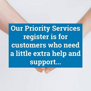 Customers on our Priority Services register benefit from additional, special services that are designed to meet your additional needs, whether it be help with your water meter or being notified in the event of a water disruption. If you would like to sign up or know somebody who would benefit from registering, click here: https://www.bristolwater.co.uk/priority-services | Bristol Water | Facebook
