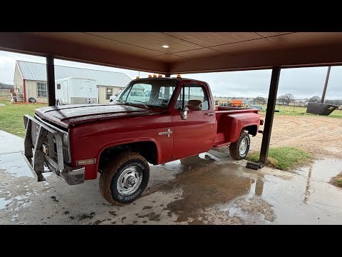 1981 Chevy K10 Longbed as it rolled in
