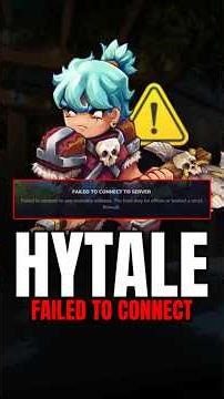 Como Resolver Failed To Connect to Server no Hytale
