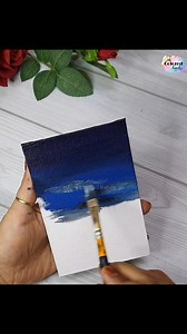 28K views · 341 reactions | Acrylic on canvas: easy painting idea for beginners | My colored hands | Facebook