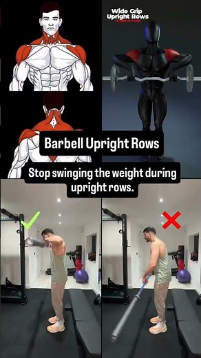 Barbell Upright Row: Correct Form for Bigger Shoulders 💪🔥