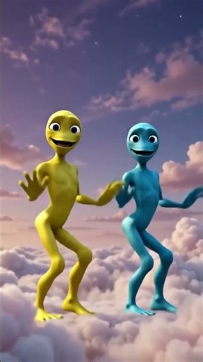 Alien Dancing on Clouds! 👽☁️