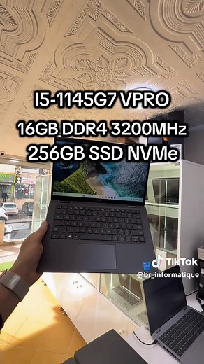 Dell Latitude 7320 Tactile Léger • Pratique • Élégant Configuration : • Processeur : INTEL CORE I5 1145G7 VPRO 8Mo de cache jusqu'à 4,4 GHZ • RAM : 16GB DDR4 3733MHZ • Stockage : 256GB SSD • Ecran : 13,3 FULLHD IPS TACTILE • Carte Graphique : INTEL IRIS XE • Clavier : QWERTY LUMINEUX • Interfaces : USB 3.0 / HDMI / TYPE C • Wi-Fi 6 Bluetooth webcam FACE ID • System d’exploitation : Windows 11 Original • ETAT : 10/10 • CHARGEUR DELL TYPE C ORIGINAL 65W ✨PRIX : 69 000 DA ✨ ‎VENTE AVEC CERTIFICAT D