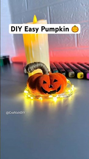 DIY Sock Pumpkin | Easy Fall Decor #diy #halloween #crafts #pumpkin