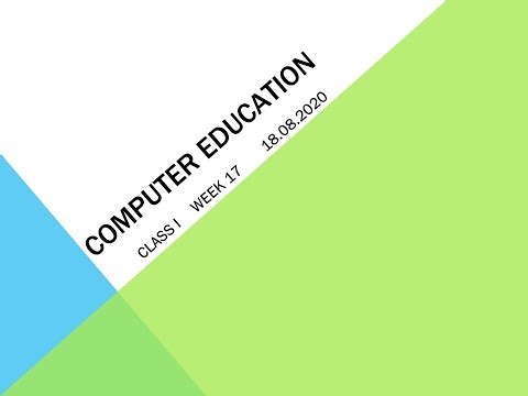 Class I Computer Education Week 17 MS Paint continued
