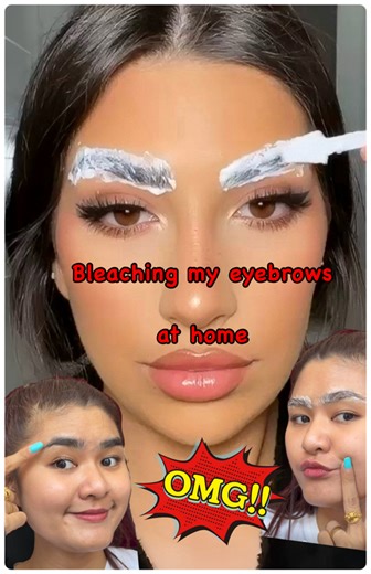 မျက်ခုံးအရောင် အမဲ 🖤နဲ့ အညို🤎 ဘယ်ဟာက လူကိုပိုပြီး နုစေမလဲ ?❓❔ #bleachingmyeyebrowsathome #browbleachtutorial | I AM 'YU'