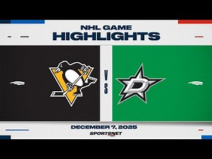 NHL Highlights | Penguins vs. Stars - December 7, 2025