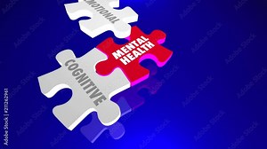 Mental Health Psychological Behavioral Cognitive Emotional Puzzle 3d Animation