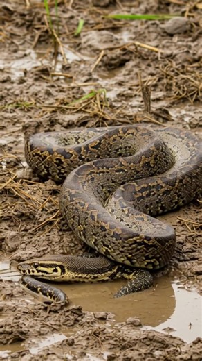 Python attack komodo dragon #eagle #hyena #python #wildlife | Wildlife attack