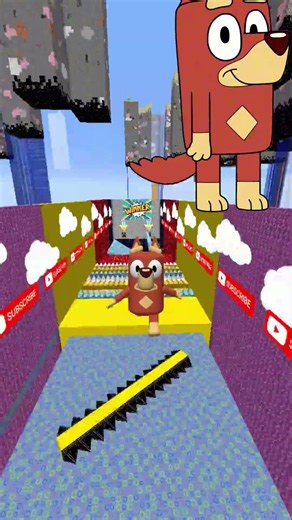 Who is the Fastest Bluey Character? 🤔🤔 #minecraft #roblox #bluey