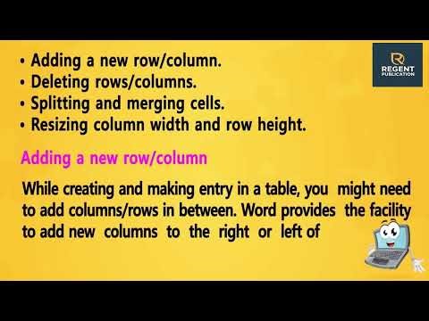 REGENT PUBLICATION COMPUTER CLASS 6 CHAPTER 3 ADVANCED FEATURES OF WORD