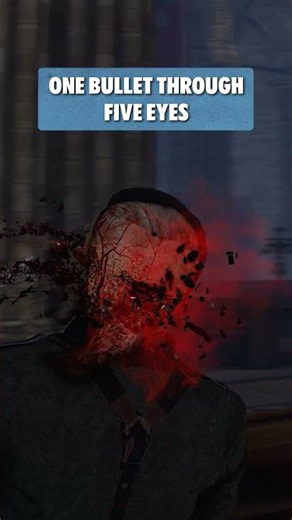 ONE BULLET THROUGH FIVE EYES
