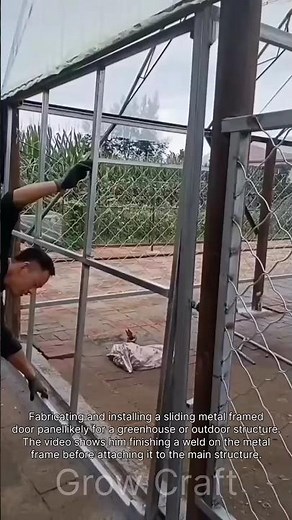 Greenhouse Door Installation