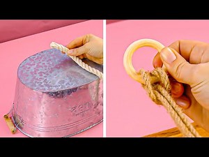 5 IDÉES attrayantes AVEC DES CORDES 🤩 Décoration d'intérieur DIY charmante et meubles DIY uniques