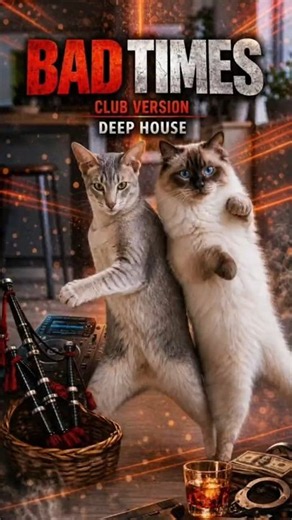 Cats Dancing to BAD TIMES 🐱🔥 #badtimes