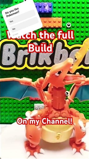 Charizard Mega Blok time lapse build. #charizard #lego #speedbuild #timelapse